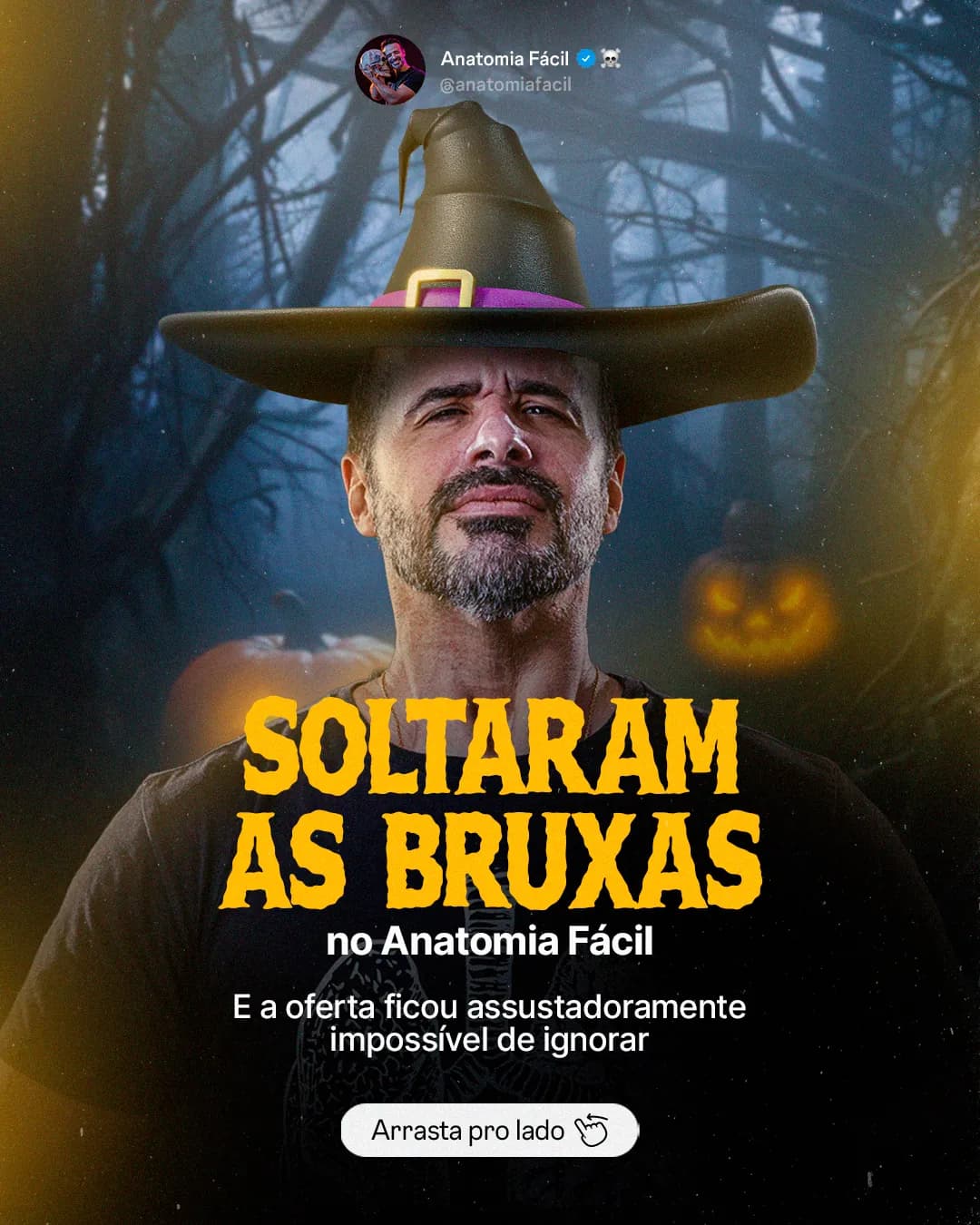 Soltaram as bruxas no Anatomia Fácil, peça 2 de 4, feita pela Venera Digital para Anatomia Fácil