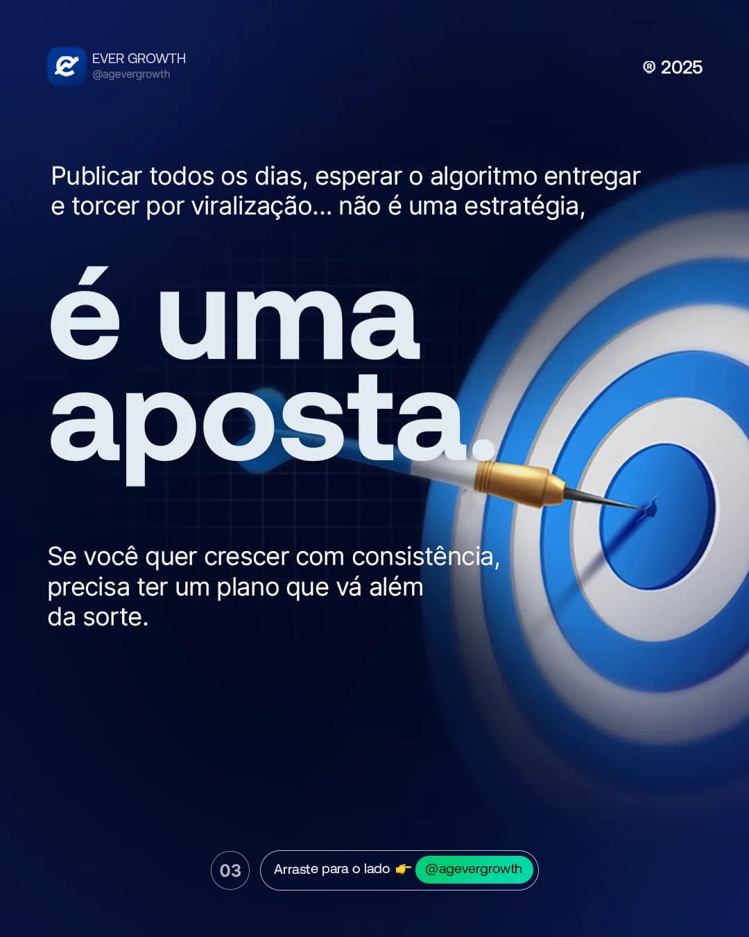 Confiar só no orgânico é arriscado, peça 3 de 6, feita pela Venera Digital para Ever Growth