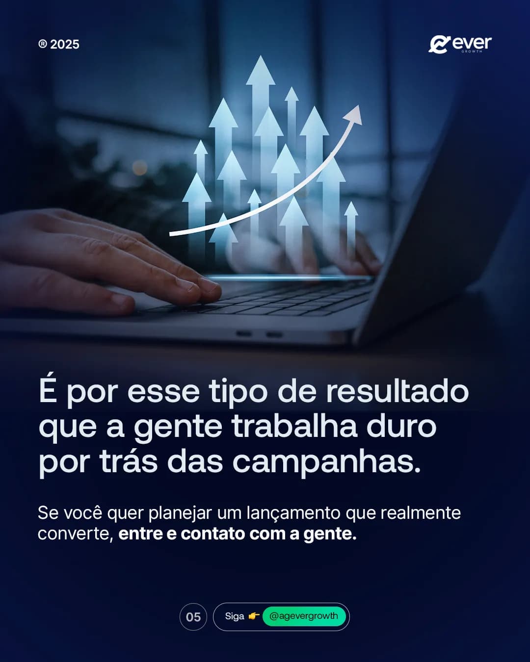 Em duas horas, sete dígitos. Sem mágica., peça 5 de 5, feita pela Venera Digital para Ever Growth