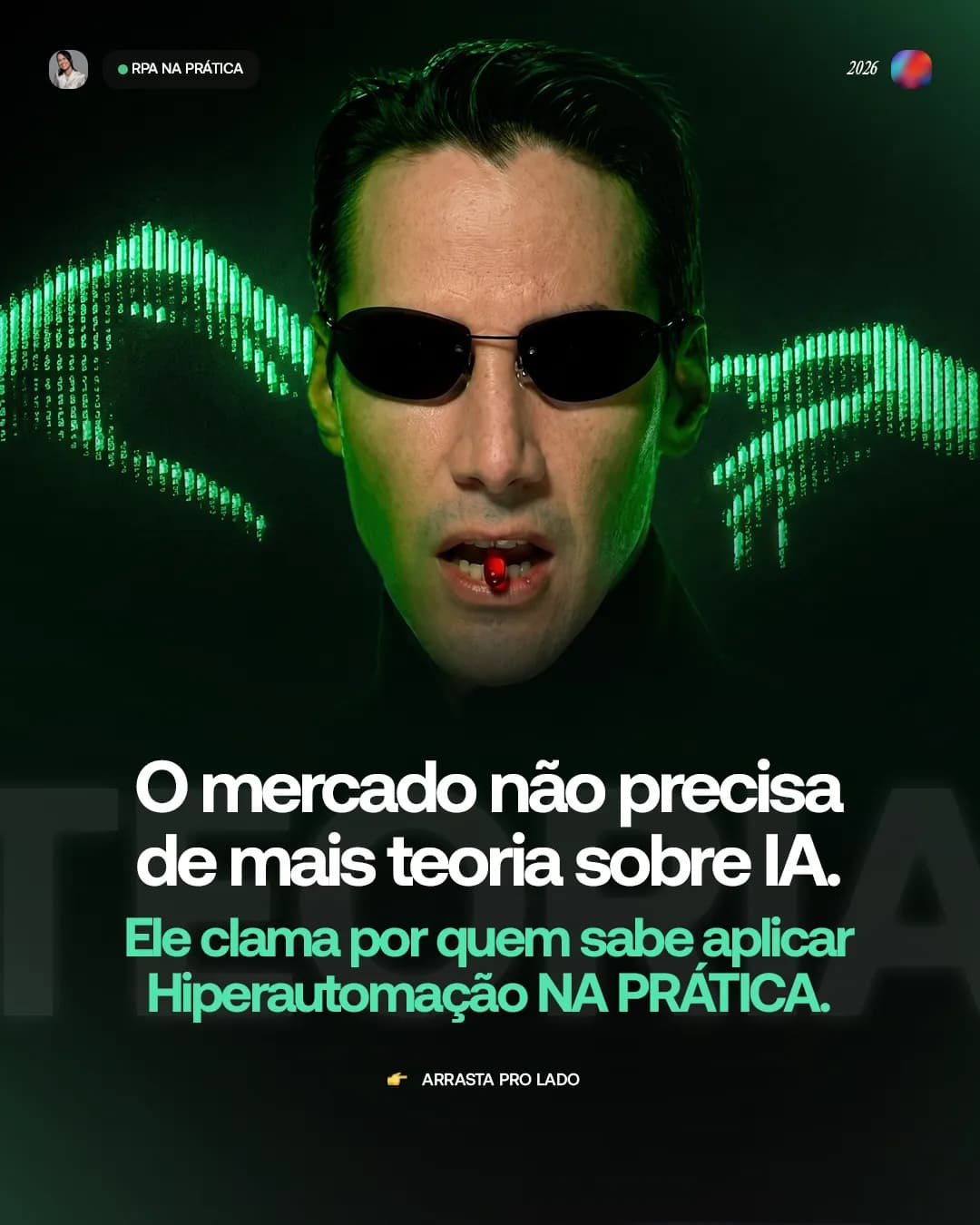 O mercado não precisa de mais teoria sobre IA, peça 1 de 6, feita pela Venera Digital para RPA na Prática