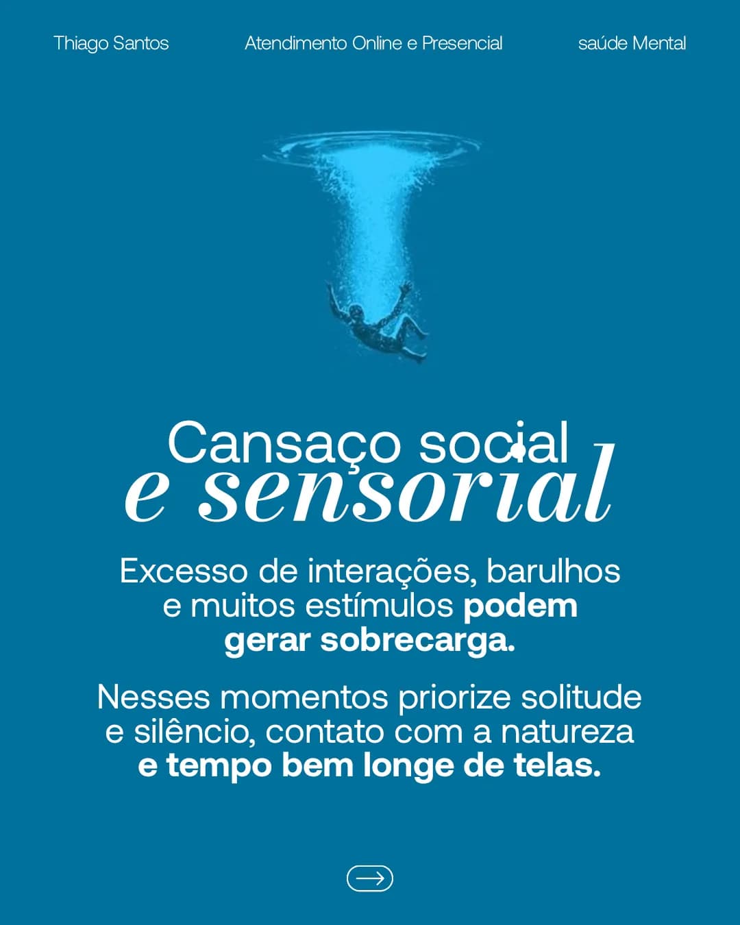 Diferentes tipos de cansaço, peça 6 de 7, feita pela Venera Digital para Thiago Santos