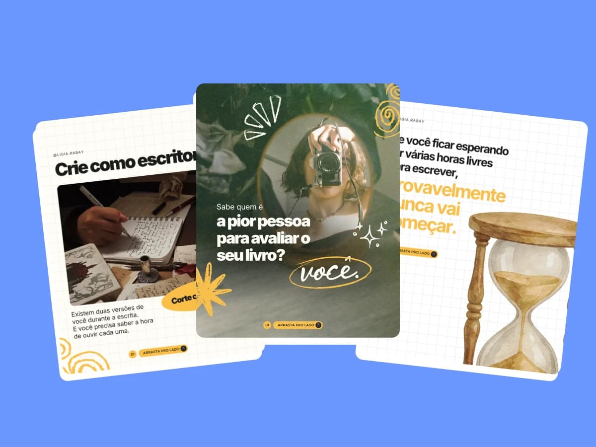 Peças de social media criadas pela Venera Digital para Lígia Rabay