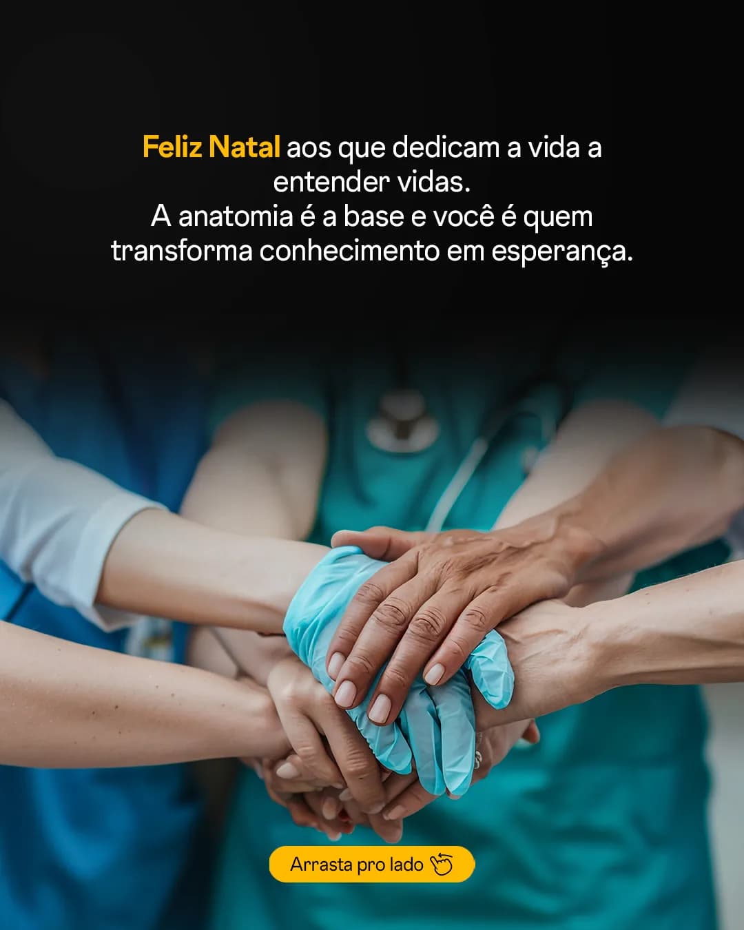 A saúde não para no Natal, peça 4 de 5, feita pela Venera Digital para UniAnatômica