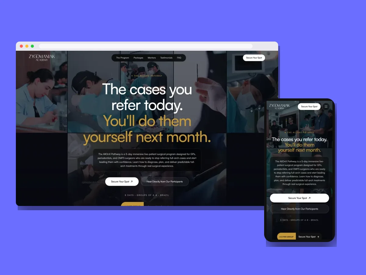 Peças criadas pela Venera Digital para Zygomaniak Academy
